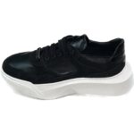 MAINSTONE MAN SHOES SNEAKERS BLACK LEATHER