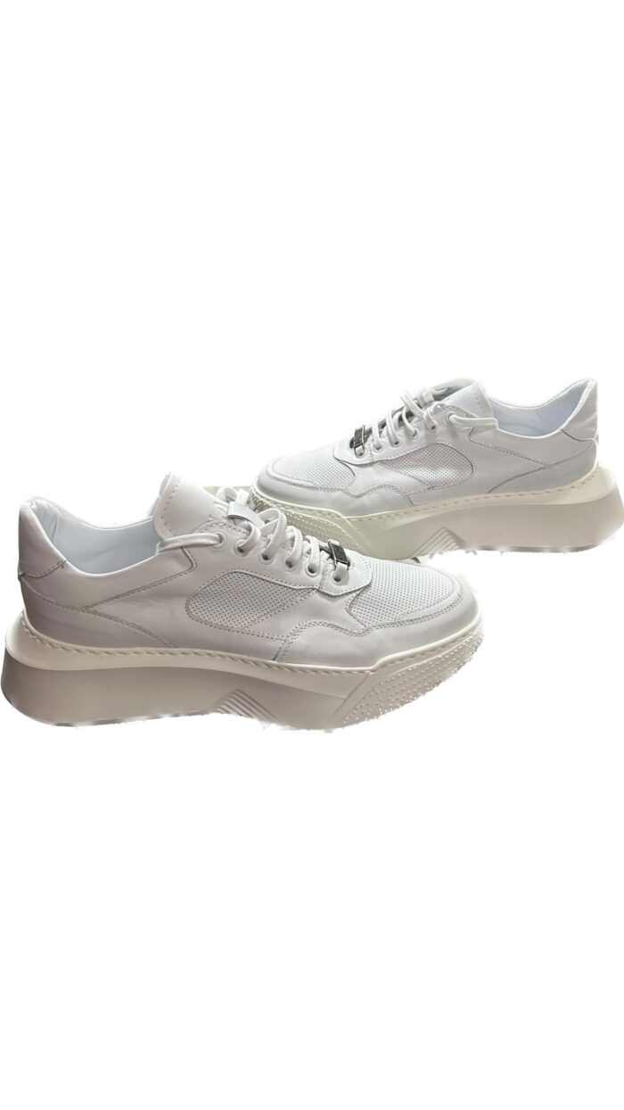MAINSTONE MAN SHOES SNEAKERS WHITE LEATHER - Image 3
