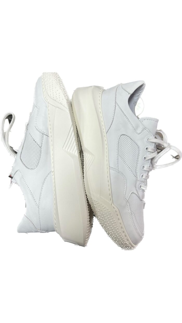 MAINSTONE MAN SHOES SNEAKERS WHITE LEATHER - Image 4