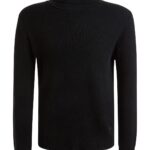 GUESS PULLOVER MENS BLACK CASHMERE TURTLE NECK