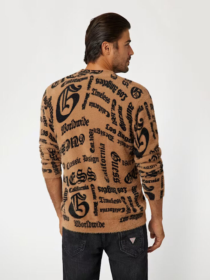 GUESS MENS WOOL JACKET KNIT - Image 2