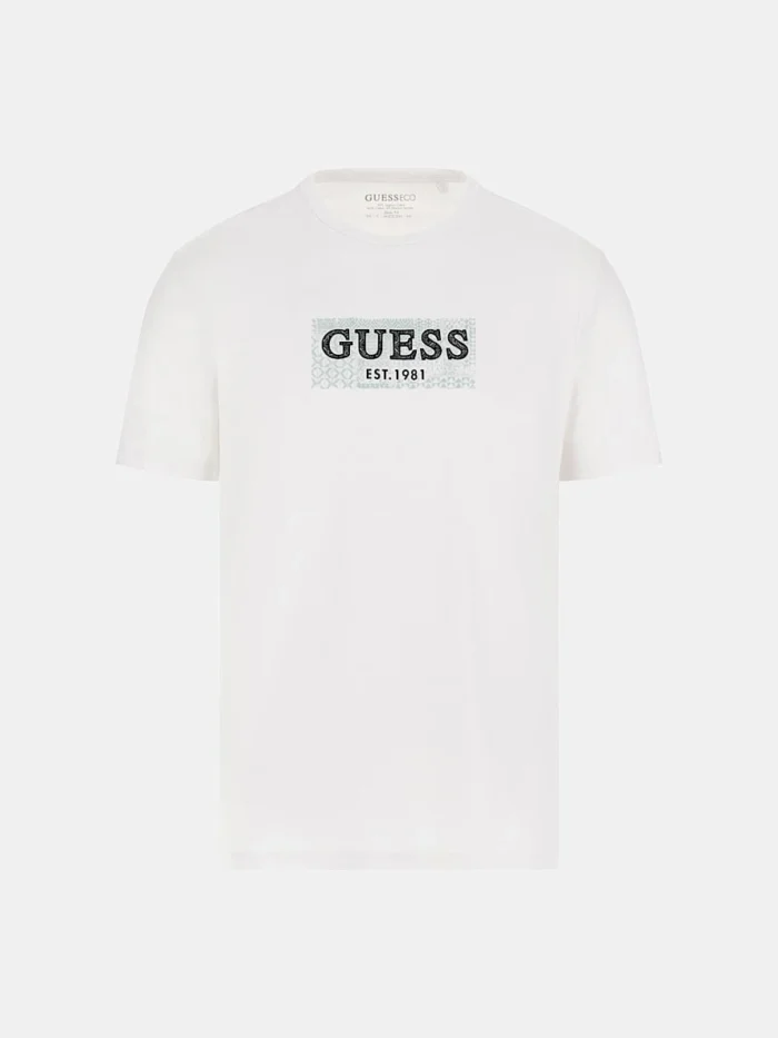 GUESS MENS T-SHIRT WHITE - Image 2