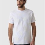 GUESS MENS T-SHIRT ALL OVER PRINT WHITE