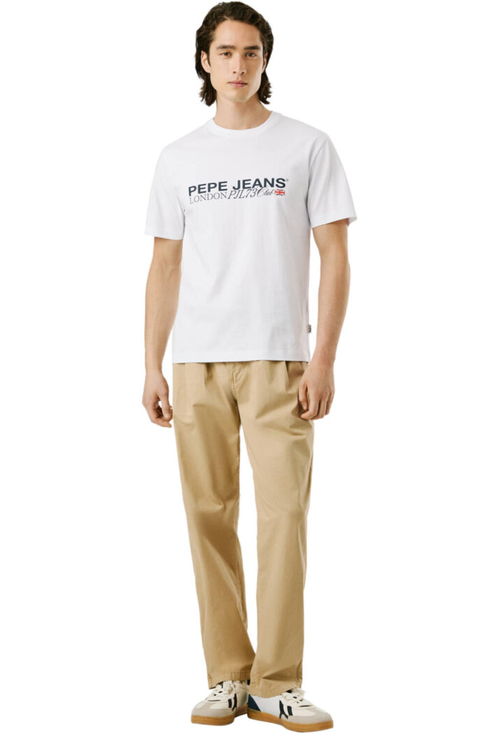 PEPE JEANS MATTHEW MENS T-SHIRT WHITE - Image 3