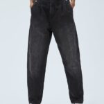 PEPE JEANS SUMMER ΨΗΛΟΜΕΣΟ ΓΥΝΑΙΚΕΙΟ ΤΖΙΝ ΠΑΝΤΕΛΟΝΙ ΜΑΥΡΟ