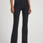 PEPE JEANS WOMANS JEAN DION FLARE BLACK