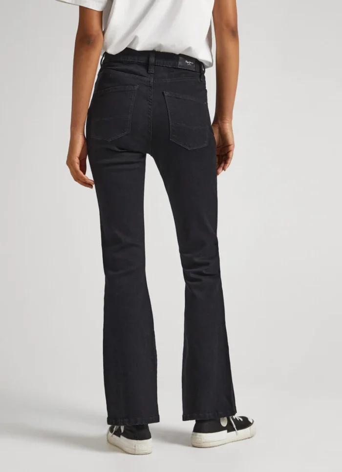 PEPE JEANS WOMANS JEAN DION FLARE BLACK - Image 2