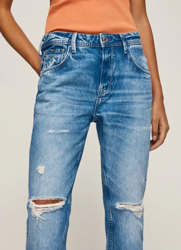 PEPE JEANS WOMANS JEANS VIOLET HIGH WAIST RELAXED FIT - Image 4