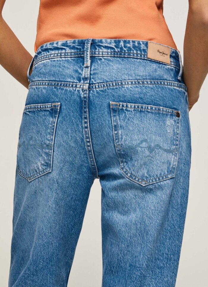 PEPE JEANS WOMANS JEANS VIOLET HIGH WAIST RELAXED FIT - Image 5