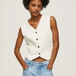 PEPE JEANS WOMANS TOP ADITI MOUSSE