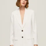 PEPE JEANS WOMANS BLAZER SILVIE WHITE