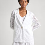 PEPE JEANS WOMANS BLAZER MARISA WHITE
