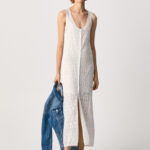 PEPE JEANS ΓΥΝΑΙΚΕΙΟ ΛΕΥΚΟ ΜΙΝΤΙ ΦΟΡΕΜΑ