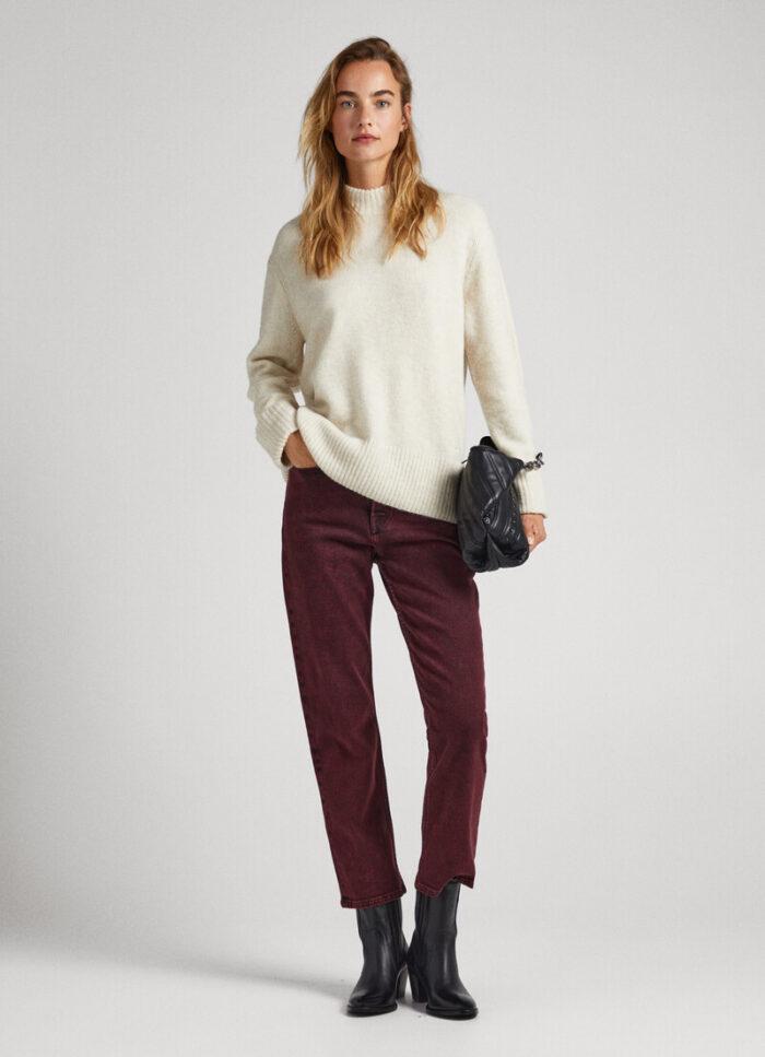 PEPE JEANS TURTLENECK JUMPER IVORY WHITE - Image 3