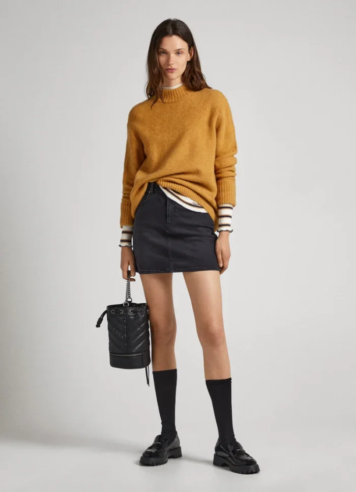 PEPE JEANS TURTLENECK JUMPER CAMEL BEIGE - Image 3