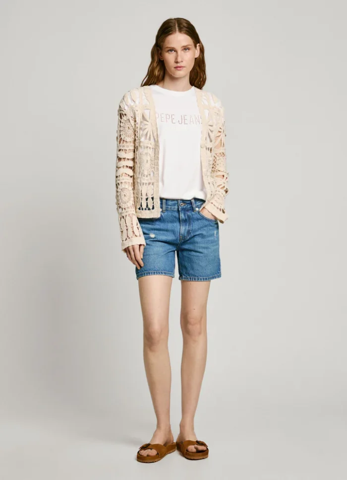 PEPE JEANS Γυναικεία Πλεκτή Ζακέτα Olympia - Image 4