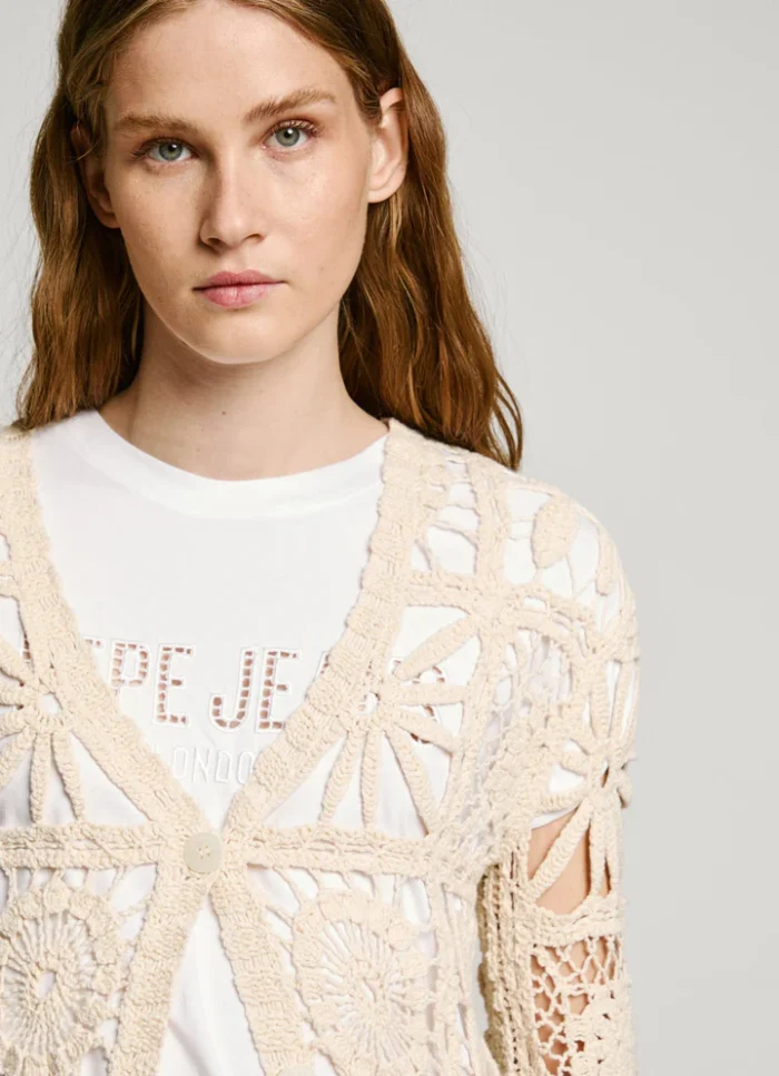 PEPE JEANS Γυναικεία Πλεκτή Ζακέτα Olympia - Image 3