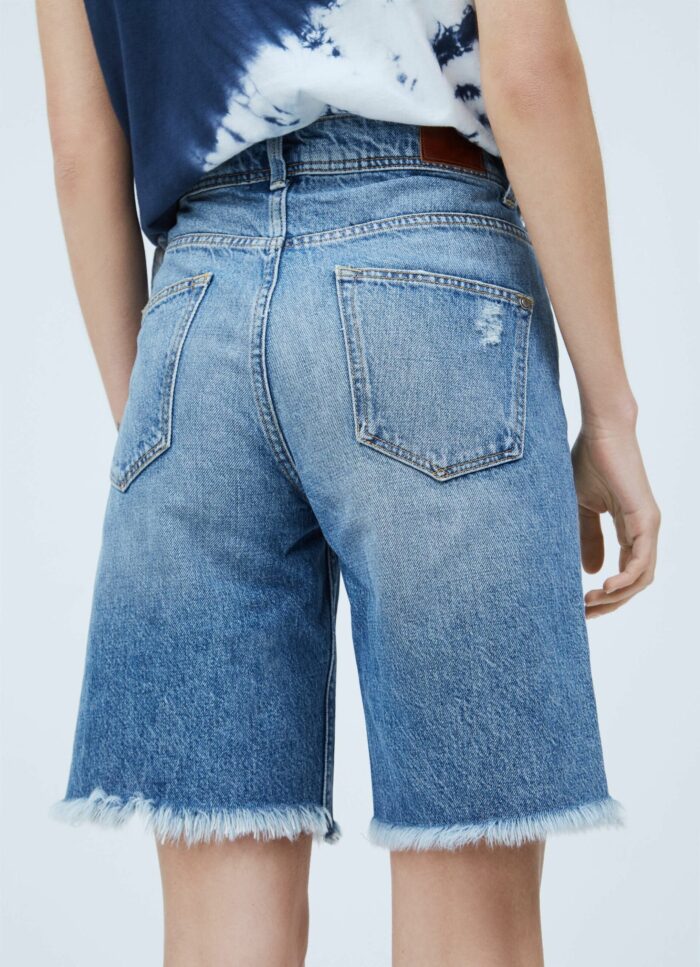 PEPE JEANS VIOLET BERMUDA DENIM SHORTS - Image 4