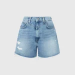 PEPE JEANS WOMEN BALLOON FIT DENIM JEAN SHORTS