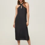 PEPE JEANS WOMANS DRESS CASEY PLAIN SATIN