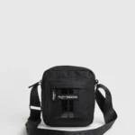 PEPE JEANS EMBOSSED LOGO FABRIC CROSSBODY BAG
