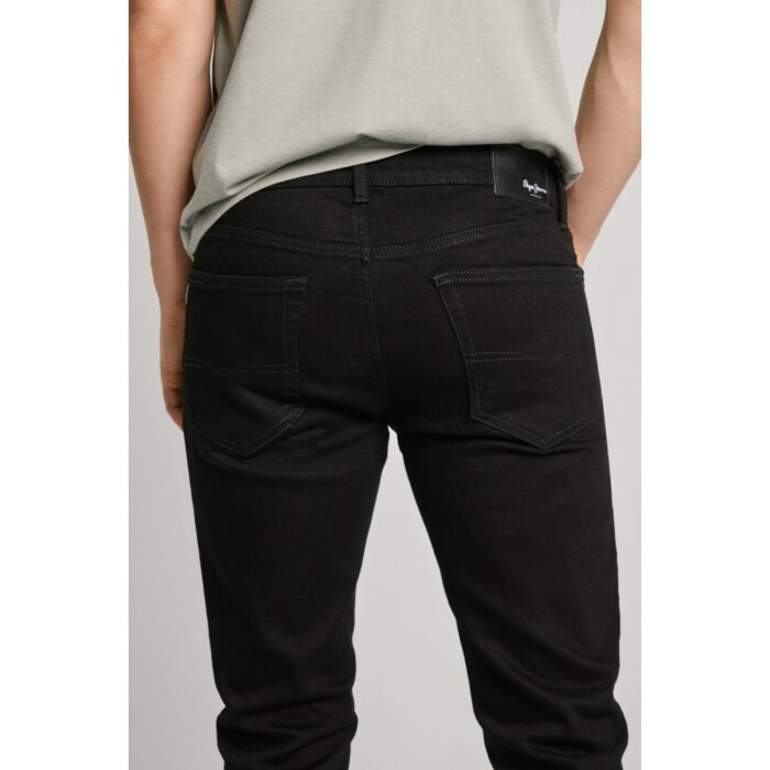 PEPE JEANS MENS SLIM JEANS HATC BLACK - Image 4