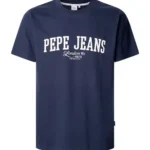 PEPE JEANS MENS T-SHIRT DERRIL TEE DULWICH BLUE