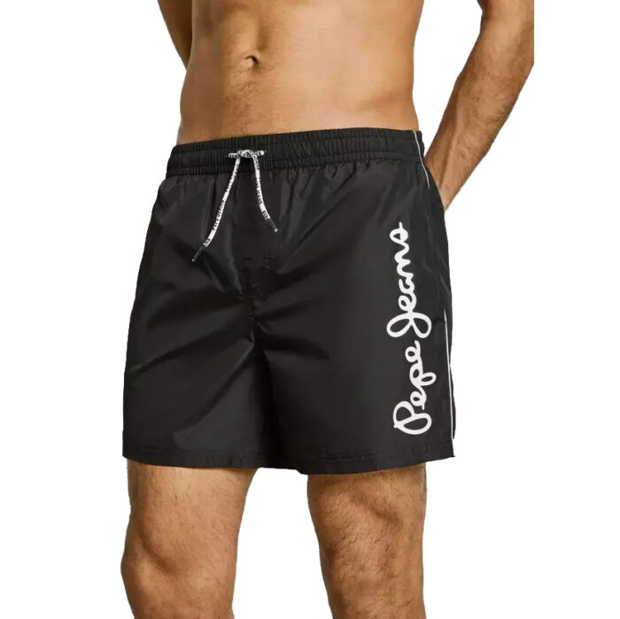 PEPE JEANS LOGO SWIMSHORT BLACK LOGO - Image 2
