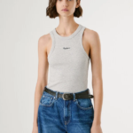 PEPE JEANS WOMANS 'MARIAN' RIB ΜΠΛΟΥΖΑ GREY