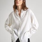PEPE JEANS WOMANS SHIRT LINEN WHITE