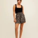 RUT&CIRCLE WOMANS SHORTS KENSI ANIMAL PRINT