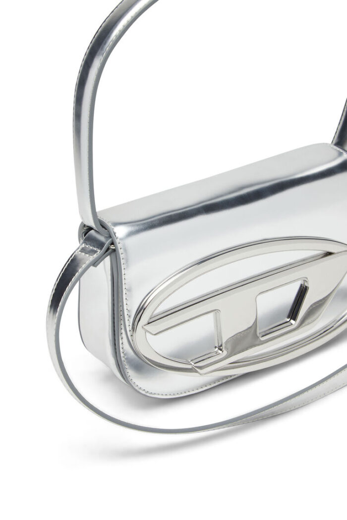 DIESEL 1DR-Iconic shoulder bag in mirrored leather - Image 3