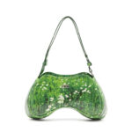 DIESEL Play-Glossy shoulder bag with print