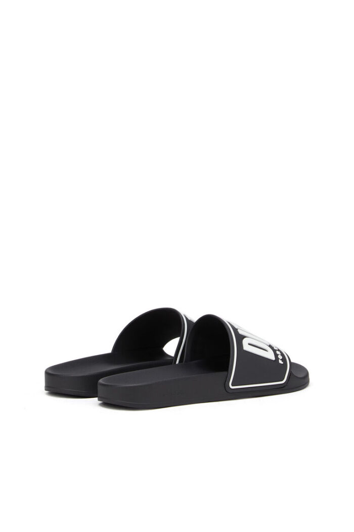 DIESEL SA-MAYEMI RUBBER SLIDES BLACK - Image 4