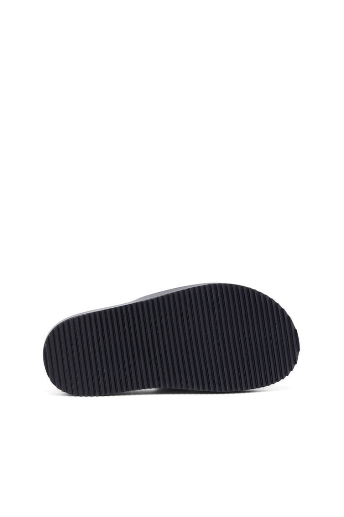 DIESEL  PU slides with embossed Oval D Sa-Slide D Oval - Image 4