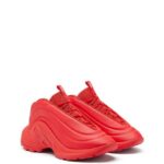 DIESEL UNISEX SLIP-ON SNEAKERS MATTE RED S-D-RUNNER