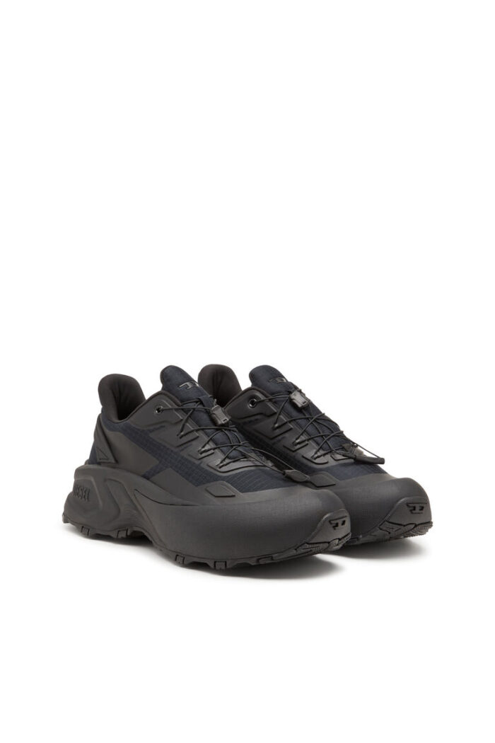 DIESEL d-cage runner D-Cage Runner-Sneakers in TPU-trimmed ripstop - Image 2