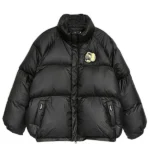 MOD WAVE MOVEMENT BLACK PUFFER UNISEX COAT