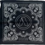 MOD WAVE MOVEMENT BANDANA SCARF BLACK