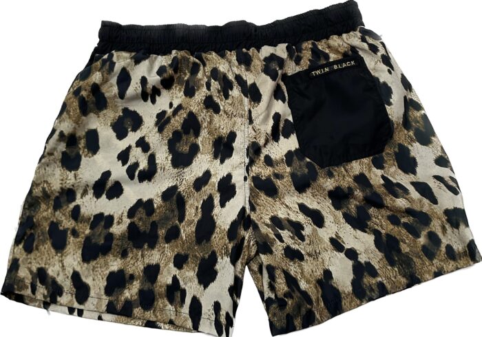 TWIN BLACK MENS SWIMWEAR ANIMAL PRINT - Image 3