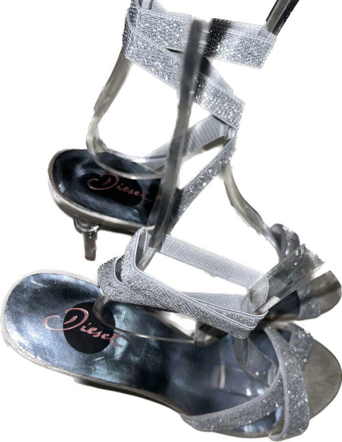 DIESEL WOMANS HEELS SILVER DISCO - Image 5