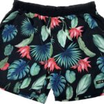 TWIN BLACK MENS SWIMWEAR FLORAL