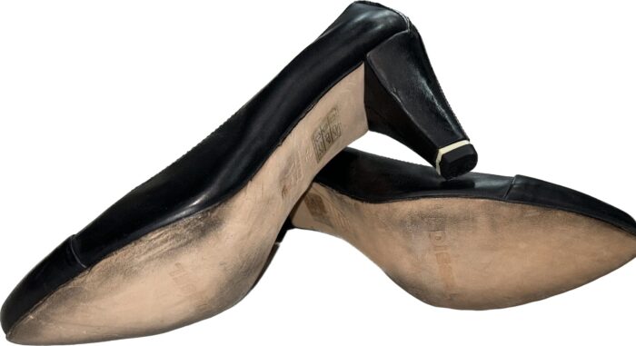 DIESEL WOMANS WILD GIRLS NEWSWING BLACK LEATHER - Image 3