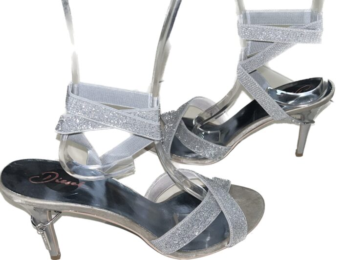 DIESEL WOMANS HEELS SILVER DISCO - Image 8