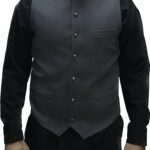 TWIN BLACK MENS VEST GREY