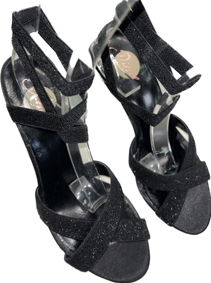 DIESEL WOMANS HEELS DISCO BLACK - Image 2
