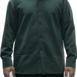 TWIN BLACK MENS SHIRT MAO LONGSLEEVE GREEN