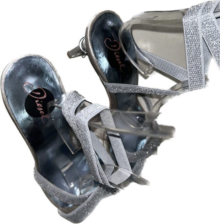 DIESEL WOMANS HEELS SILVER DISCO - Image 4