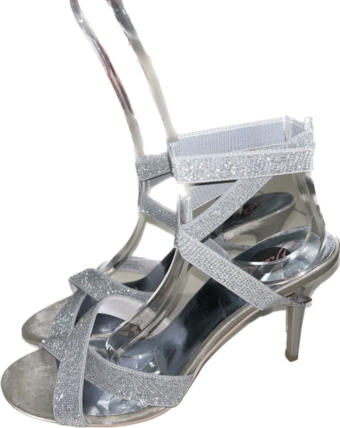 DIESEL WOMANS HEELS SILVER DISCO - Image 2