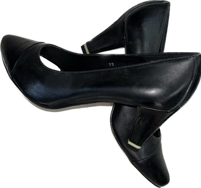 DIESEL WOMANS WILD GIRLS NEWSWING BLACK LEATHER - Image 2